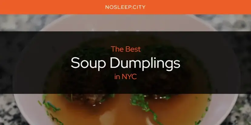 NYC's Best Soup Dumplings [Updated 2024]